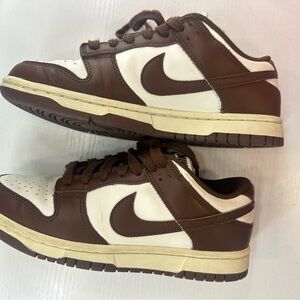 Nike Men's Brown and White Sneakers w box